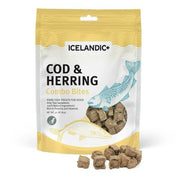 Icelandic+ Bouchées de Morue et Hareng - Gâteries Séchéess à l'Air pour Chiens