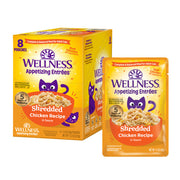 Wellness Appetizing Entrees - Poulet Déchiquetté en Sauce - Nourriture Humide pour Chats Adultes en Sachet