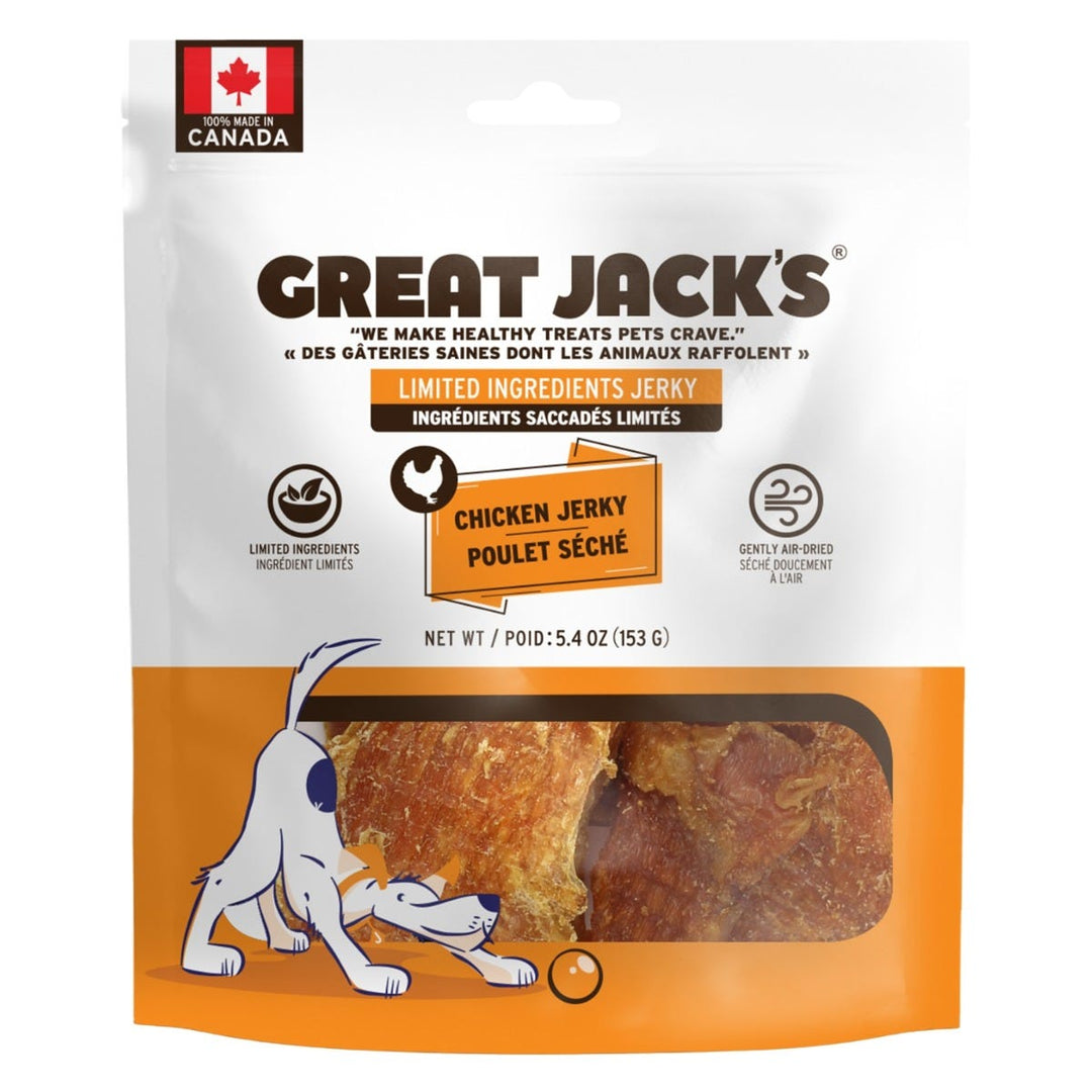 Great Jack's - Poulet Séché - Gâteries Lyophilisées Sans Grains pour Chiens