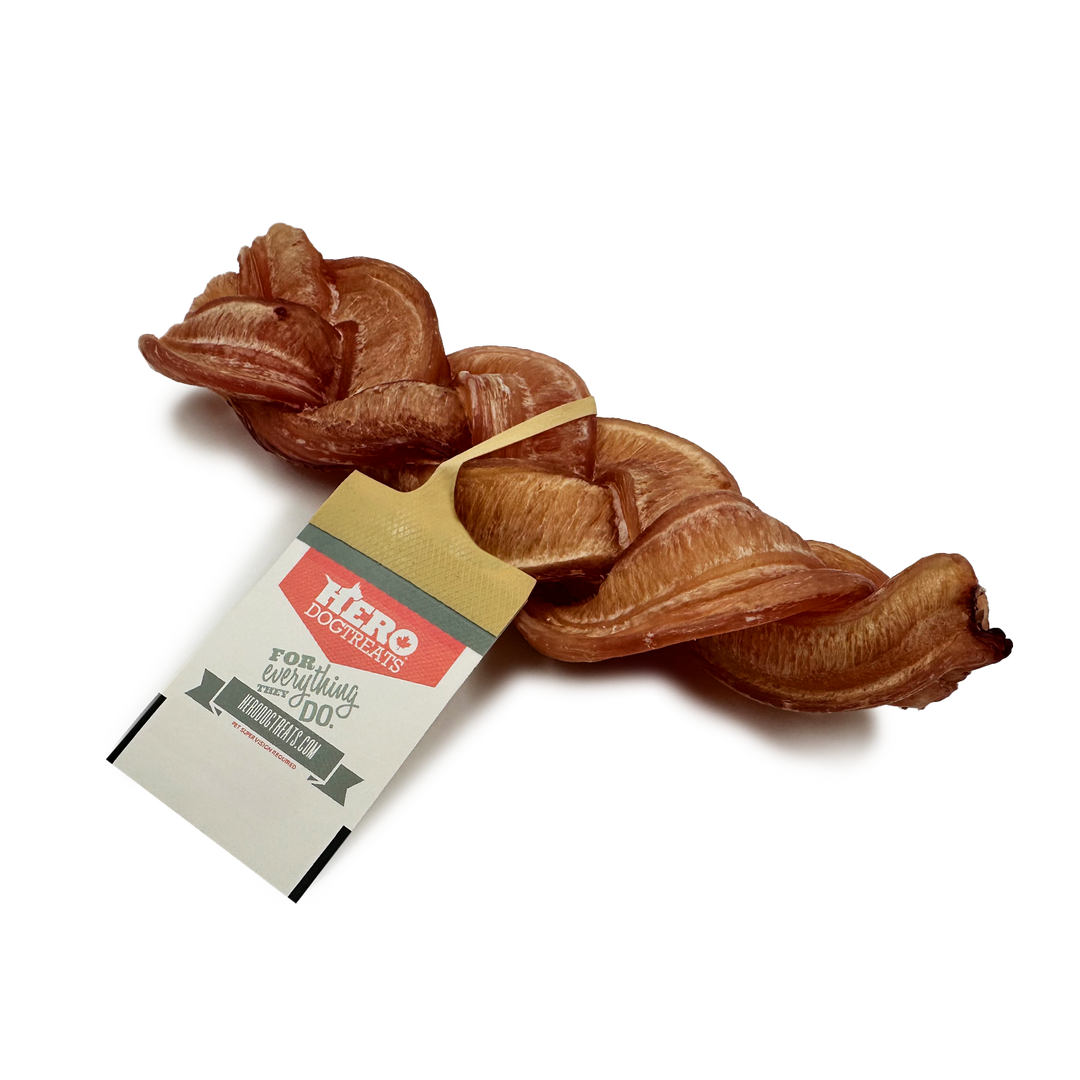 Hero - Bâtons de Boeuf Tressé - Gâteries Naturelles pour Chiens