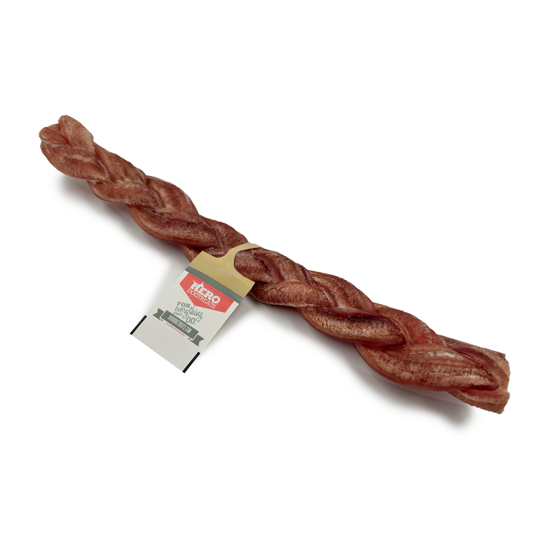 Hero - Bâtons de Boeuf Tressé - Gâteries Naturelles pour Chiens