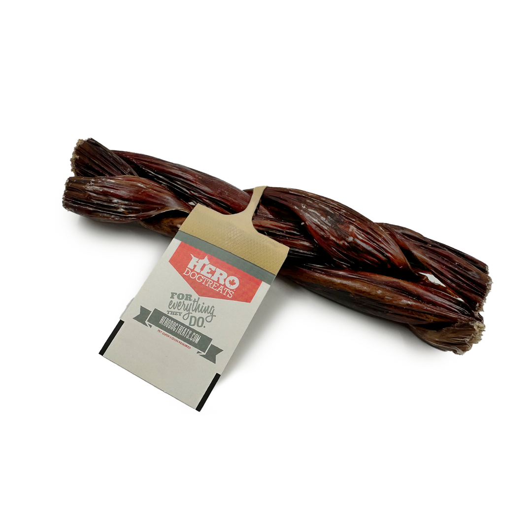 Hero - Oesophage de Boeuf Tressé - Gâteries Naturelles pour Chiens