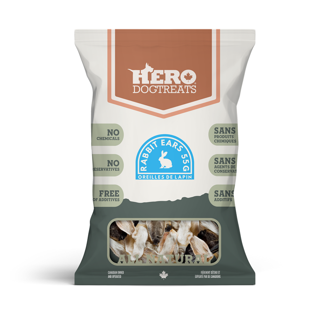 Hero - Oreilles de Lapin - Gâteries Naturelles pour Chiens