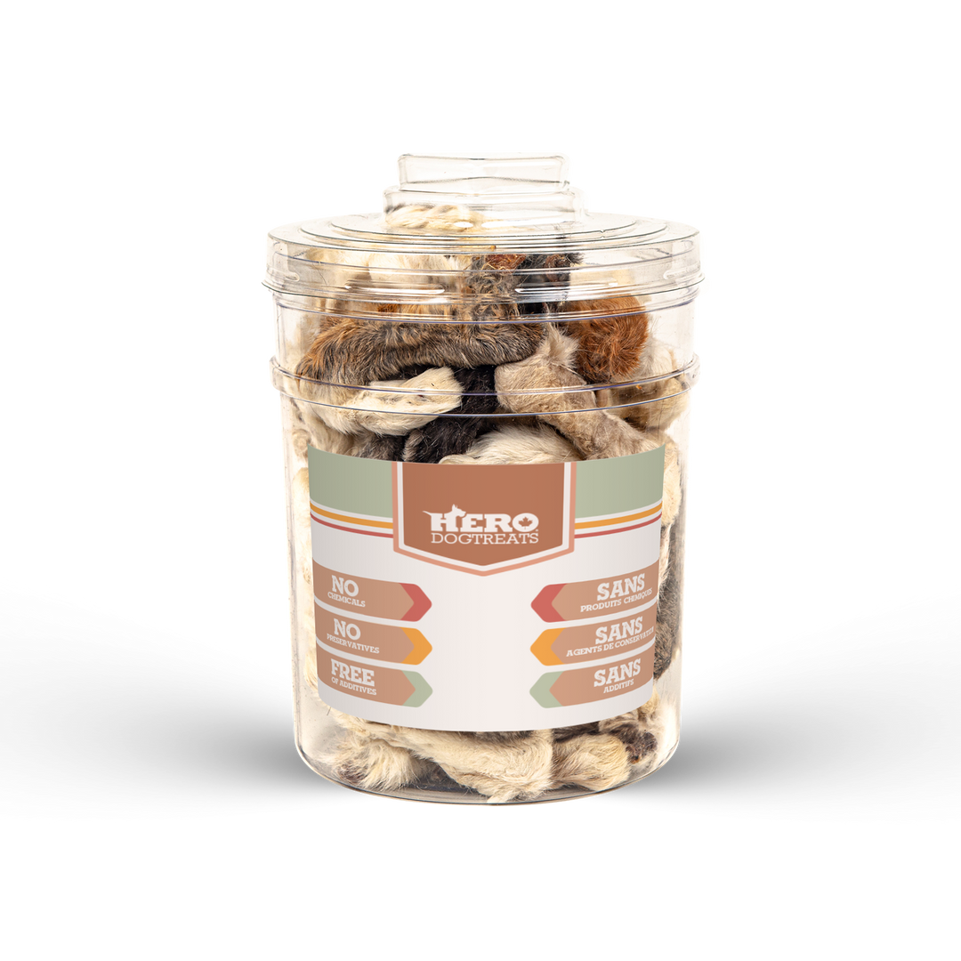 Hero - Pattes de Lapin - Gâteries Naturelles pour Chiens