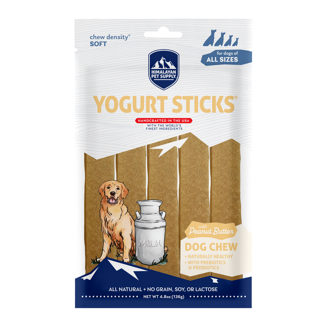 Himalayan Santé et Bien-être - Bâtonnets de Yogourt Beurre d'Arachides - Gâteries pour Chiens