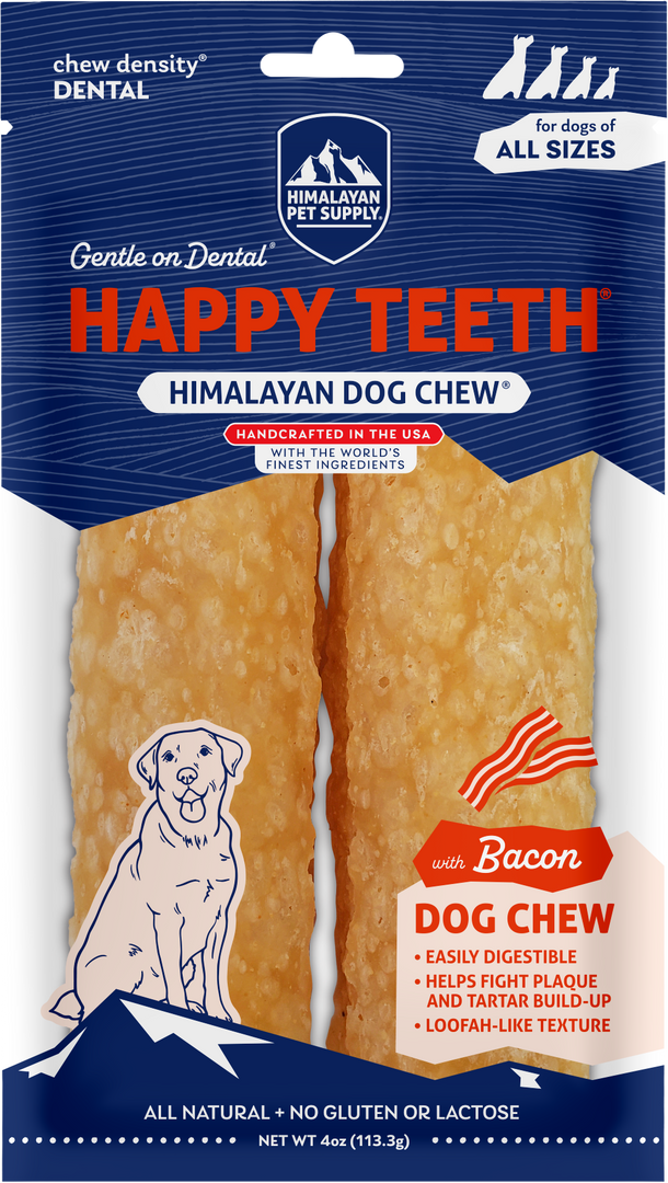 Himalayan Happy Teeth - Saveur de Bacon - Gâteries Dentaires pour Chiens