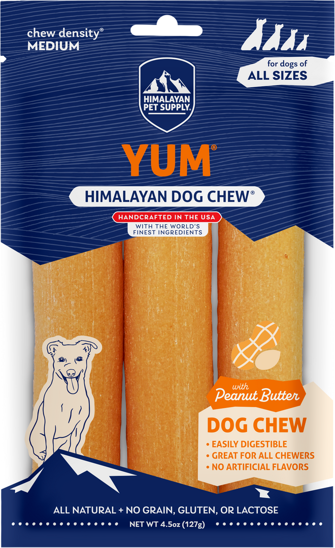 Himalayan Yum - Saveur Beurre d'Arachides - Gâteries à Mâcher pour Chiens