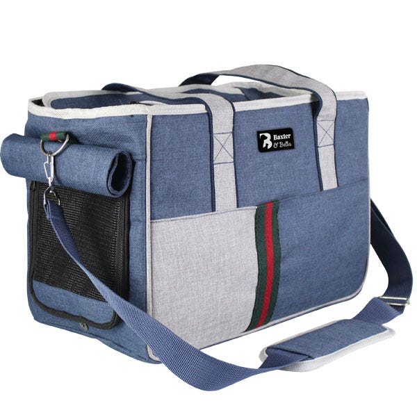 Baxter & Stella - Sac de Transport Sportif en Denim - Sac de Transport pour Chiens