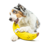 Lulubelles Power Plush - Banane Costaud - Jouet en Peluche avec Couineur pour Chiens