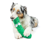 Lulubelles Power Plush - Cornichon à l’Aneth - Jouet en Peluche avec Couineur pour Chiens