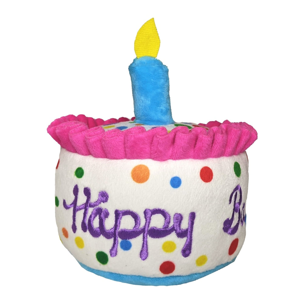 Huxley & Kent - Gâteau d’Anniversaire - Jouet en Peluche avec Couineur pour Chiens