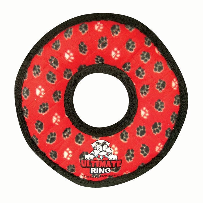 Tuffy Ultimates - Anneau - Jouet de Tiraillement Ultra Résistant avec Couineur pour Chiens