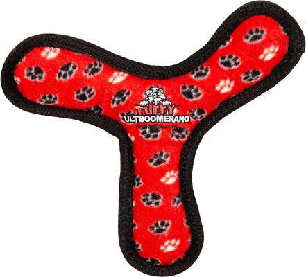 Tuffy Ultimates - Boomerang - Jouet de Tiraillement Ultra Résistant avec Couineur pour Chiens