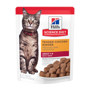 Hill's Science Diet - Chat Adulte Poulet Tendre en Sauce - Nourriture Humide pour Chats en Sachet