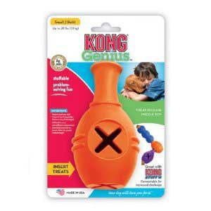 Kong - Genius Leo - Jouet Distributeur de Friandises pour Chiens