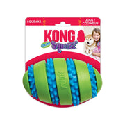 Kong Squeezz - Ballon Football Goomz - Jouet à Mâcher pour Chiens
