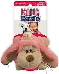 Kong Cozie Floppy le Lapin - Jouet en Peluche avec Couineur pour Chiens