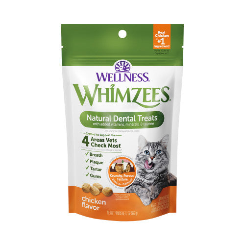 Wellness Whimzees - Saveur de Poulet - Gâteries Dentaires Naturelles pour Chats