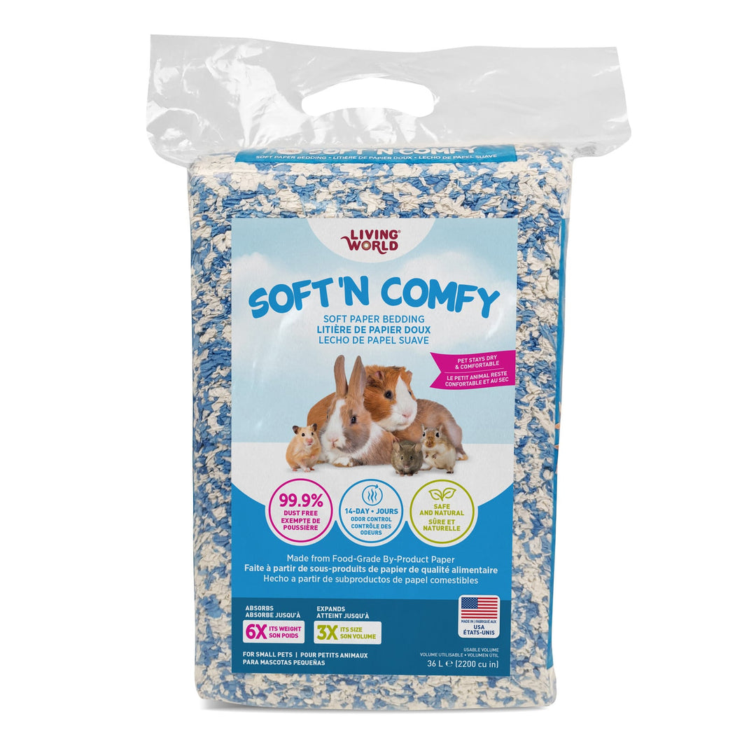 Living World - Litière Soft 'N Comfy en Papier - Litière pour Rongeurs