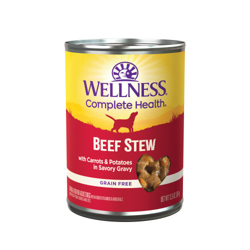 Wellness Complete Health - Ragoût Boeuf aux Carottes et Pommes de Terre dans une Sauce - Nourriture Humide Sans Grains pour Chiens