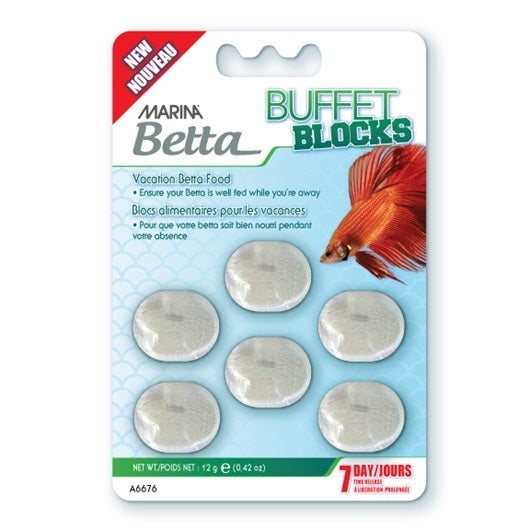 Marina Betta - Blocs Alimentaires Vacances - Nourriture pour Poissons