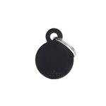 Voir l’image dans la galerie, My Family - Basic Rond Aluminium Noir - Médaille d'Identité pour Chiens