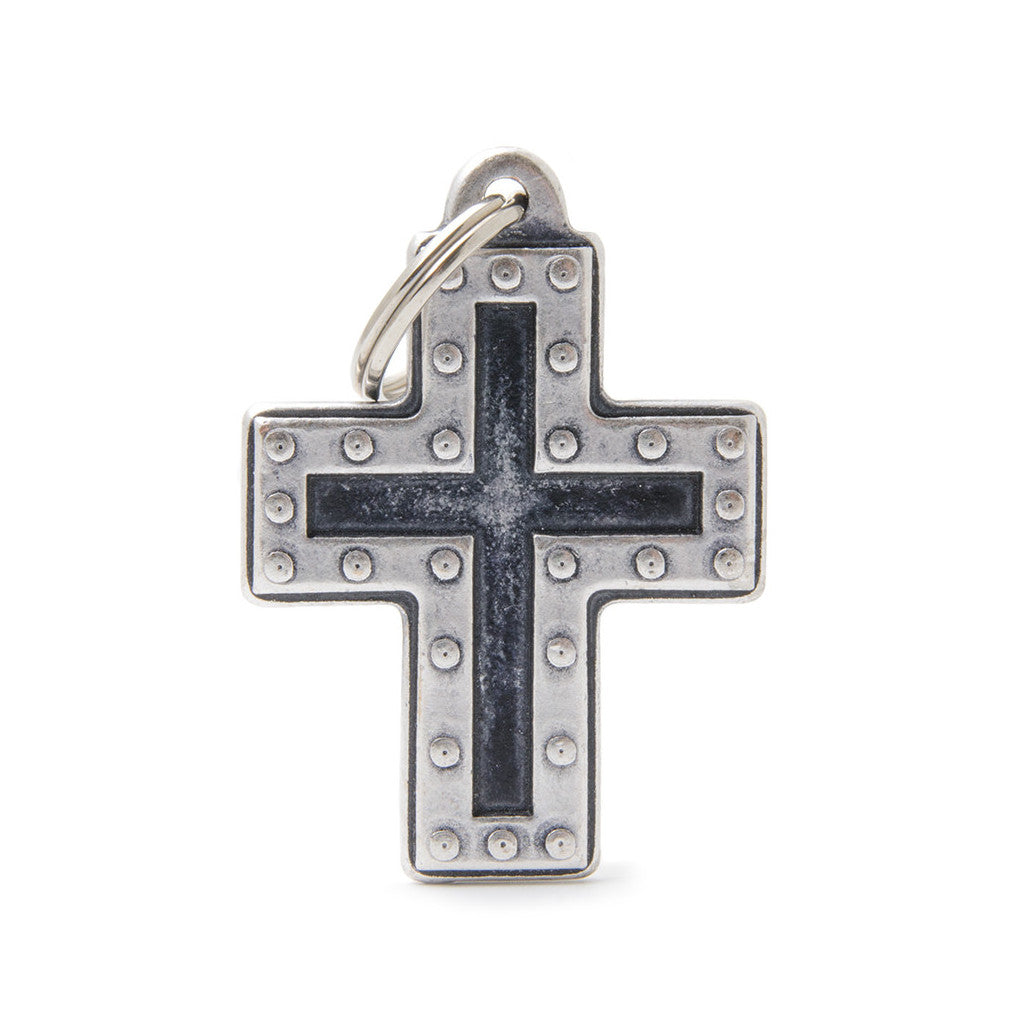 MFC Bronx Croix Futurisque L Argent Antique