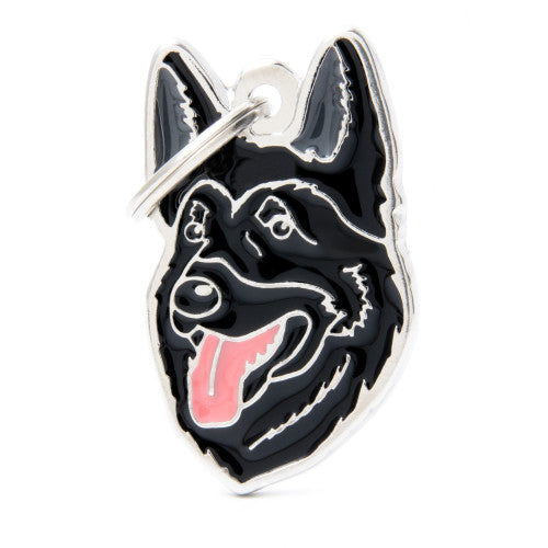 My Family - Friends Berger Allemand Noir - Médaille d'Identité pour Chiens
