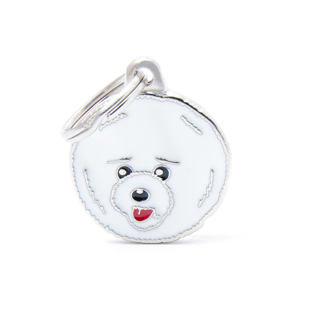 My Family - Friends Bichon Frisé - Médaille d'Identité pour Chiens