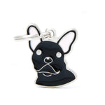 Voir l’image dans la galerie, My Family - Friends Bouledogue Français Noir - Médaille d'Identité pour Chiens