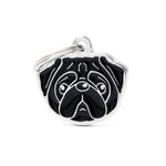 Voir l’image dans la galerie, My Family - Friends Carlin Noir - Médaille d'Identité pour Chiens