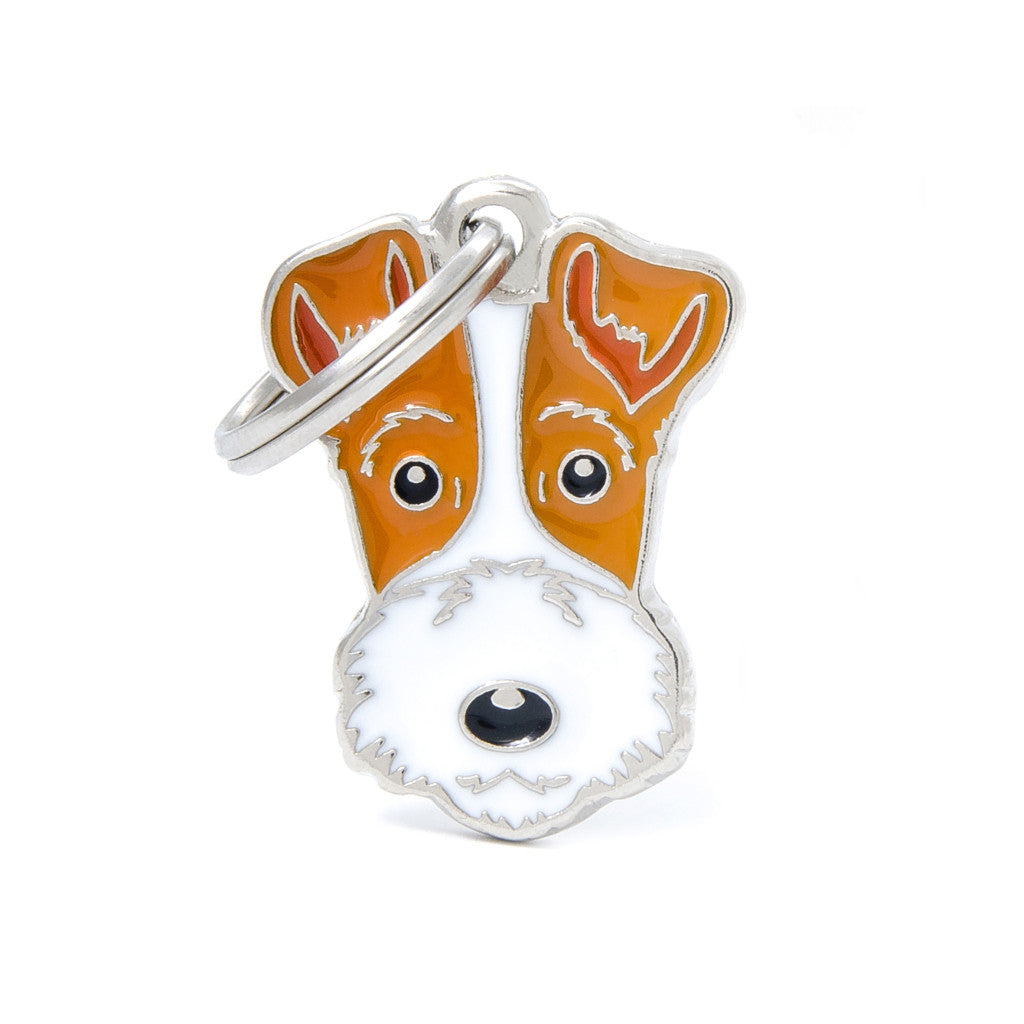 My Family - Friends Fox Terrier - Médaille d'Identité pour Chiens