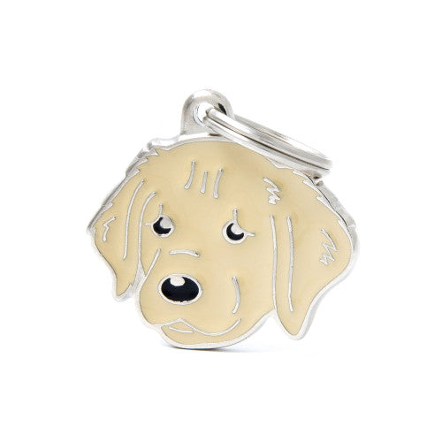 My Family - Friends Golden Retriever - Médaille d'Identité pour Chiens
