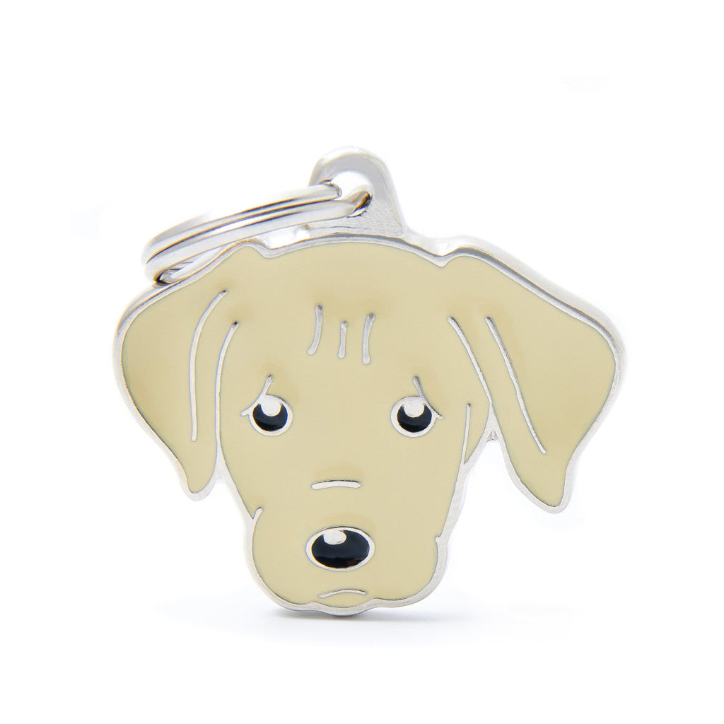 My Family - Friends Labrador Jaune - Médaille d'Identité pour Chiens