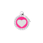 Voir l’image dans la galerie, My Family - Glam Coeur Encerclé Rose - Médaille d'Identité pour Chiens