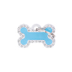 Voir l’image dans la galerie, My Family - Glam Os Bleu Clair - Médaille d'Identité pour Chiens