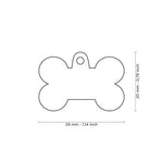 Voir l’image dans la galerie, My Family - Basic Handmade Os Or Satiné - Médaille d'Identité pour Chiens