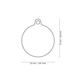 Voir l’image dans la galerie, My Family - Patte Encerclée Brillance Mat Chrome - Médaille d'Identité pour Chiens