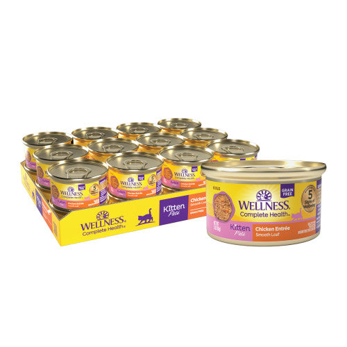 Wellness Complete Health - Chaton Pâté de Poulet - Nourriture Humide Sans Grains pour Chats