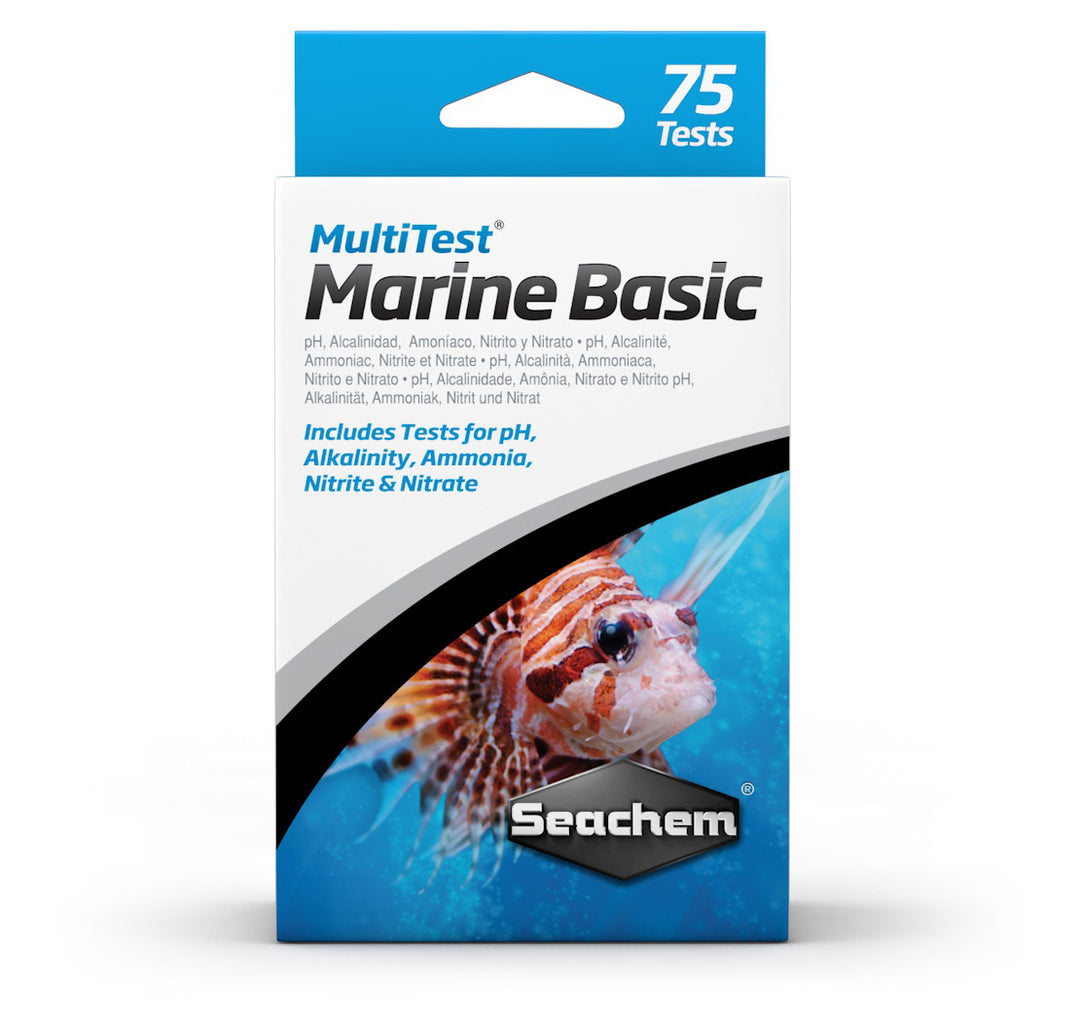 SEACHEM MultiTest Marine Basic x75 pour Aquarium