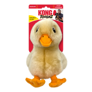Kong - Toughz Canard - Jouet en Peluche avec Couineur pour Chiens