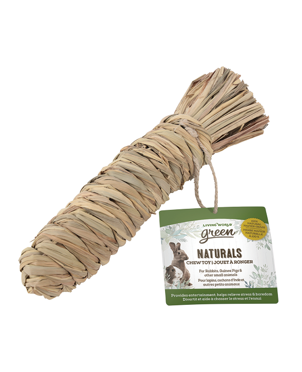 Living World Green - Carotte à Ronger Naturals en Herbe Napier - Jouet pour Rongeurs
