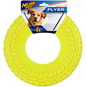 Nerf Dog - Disque Volant à Texture de Pneu 22.5 cm - Jouet à Lancer et à Rapporter pour Chiens