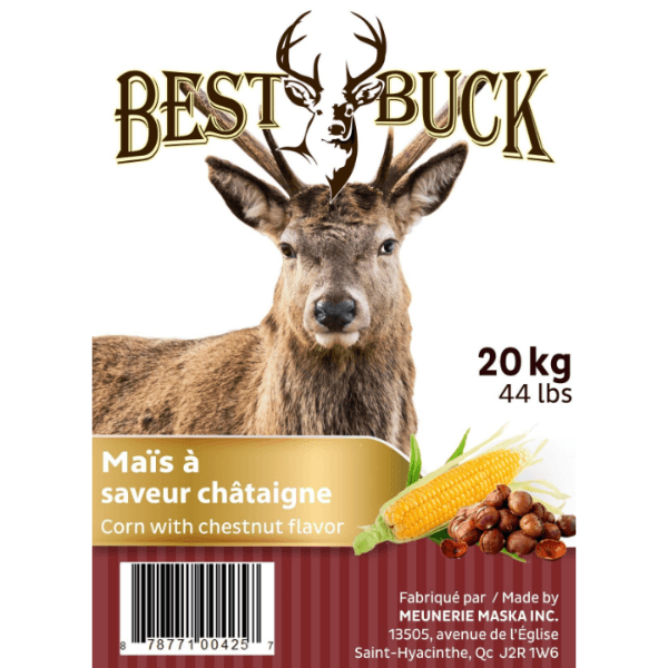 BEST BUCK Chevreuil Maïs Saveur de Chataigne 20kg