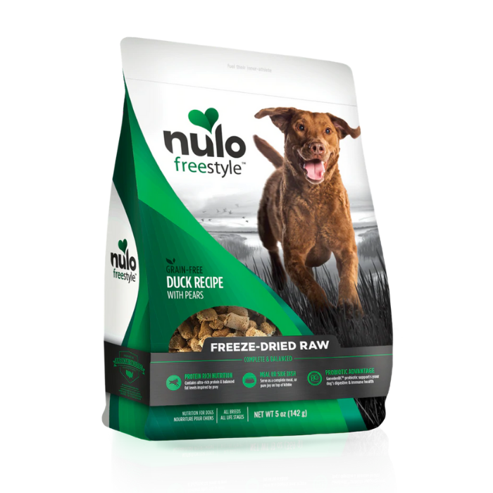 Nulo Lyophilisé - Canard et Poires - Nourriture Sèche Sans Grains pour Chiens