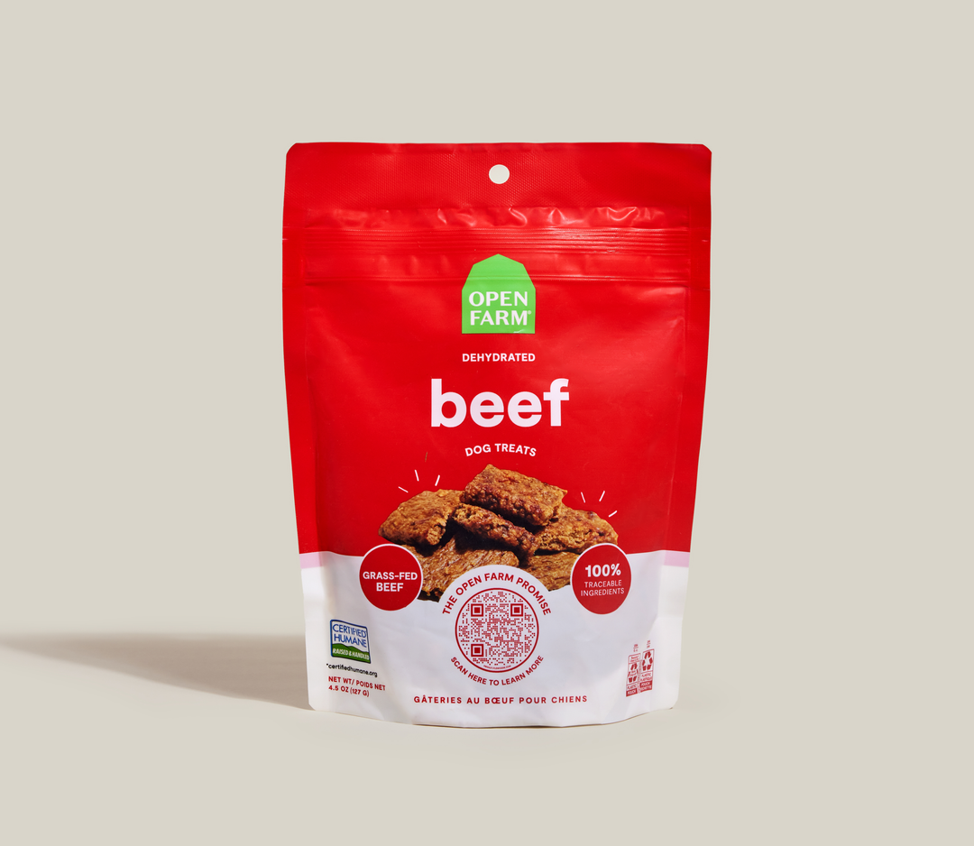 Open Farm - Boeuf - Gâteries Déshydratées pour Chiens