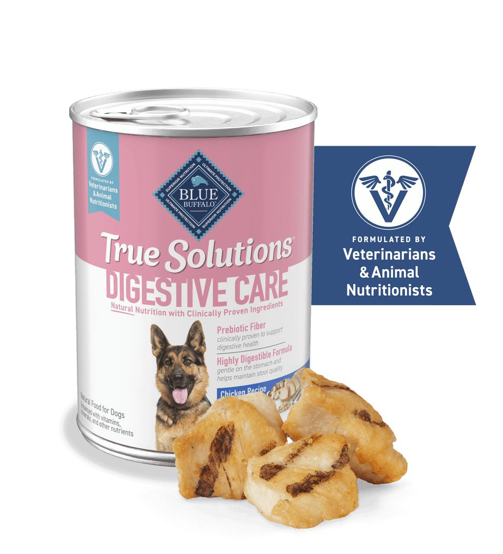 Blue True Solutions - Chien Adulte Pâté Santé Digestive - Nourriture Humide pour Chiens