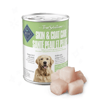 Blue True Solutions - Chien Adulte Pâté Santé Peau et Pelage - Nourriture Humide pour Chiens