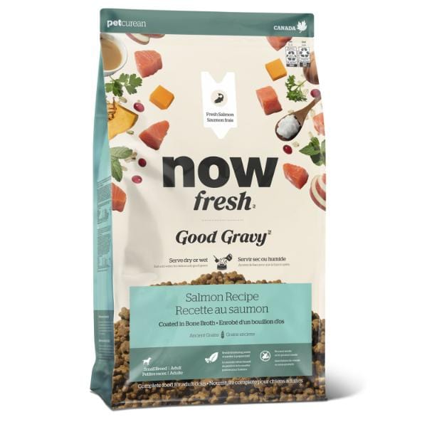 Petcurean Now Fresh Good Gravy - Saumon - Nourriture Sèche avec Grains Anciens pour Chiens de Petites Races