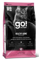 Voir l’image dans la galerie, Petcurean Go! Solutions - Vieillir En Santé, Saumon et Canard Sans Grains - Nourriture Sèche pour Chats Adultes et Âgés